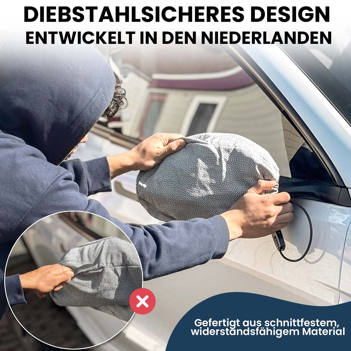 FritzLock Spiegelhülle XL – Diebstahlschutz für große SUV-Spiegel