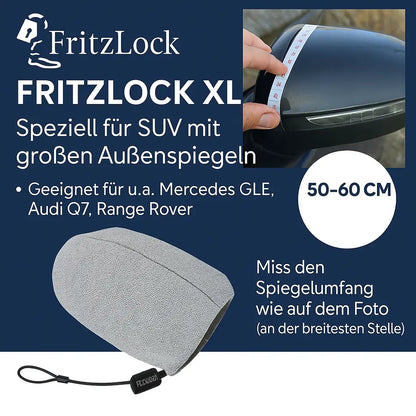 FritzLock Spiegelhülle XL – Diebstahlschutz für große SUV-Spiegel